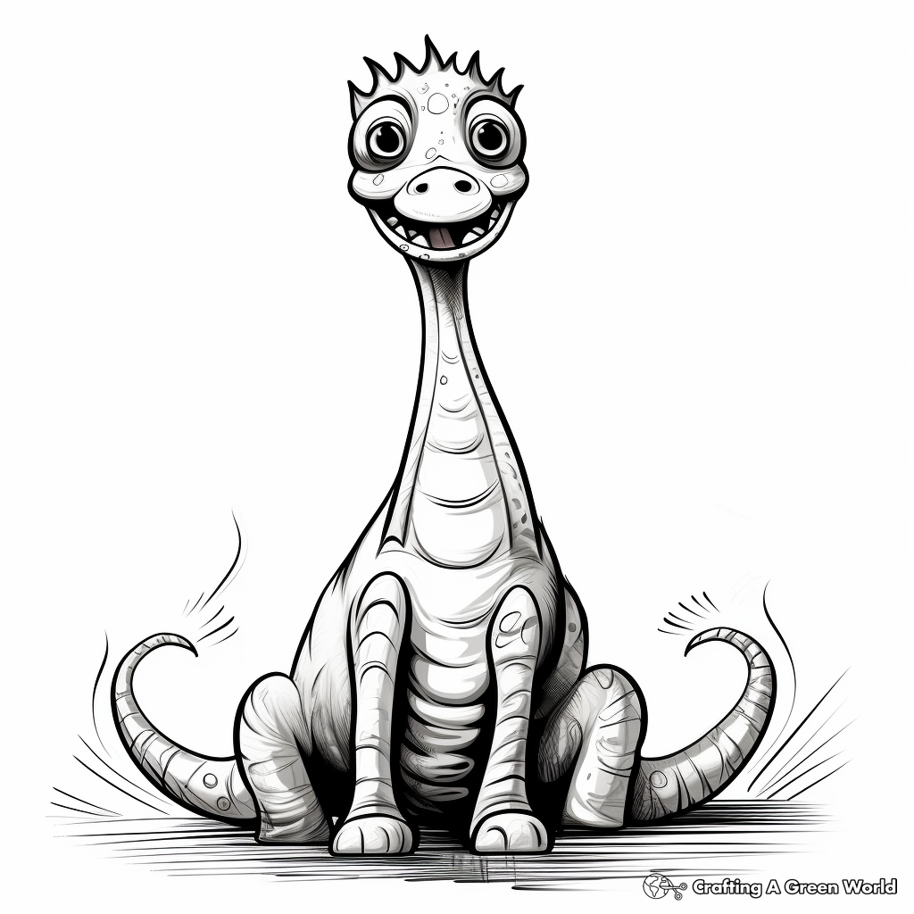 Baby Brachiosaurus Coloring Pages 3