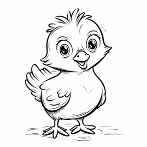 Baby Chick Coloring Pages for Preschoolers 3