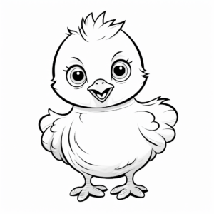 Baby Chick Just Hatched Coloring Sheets 4
