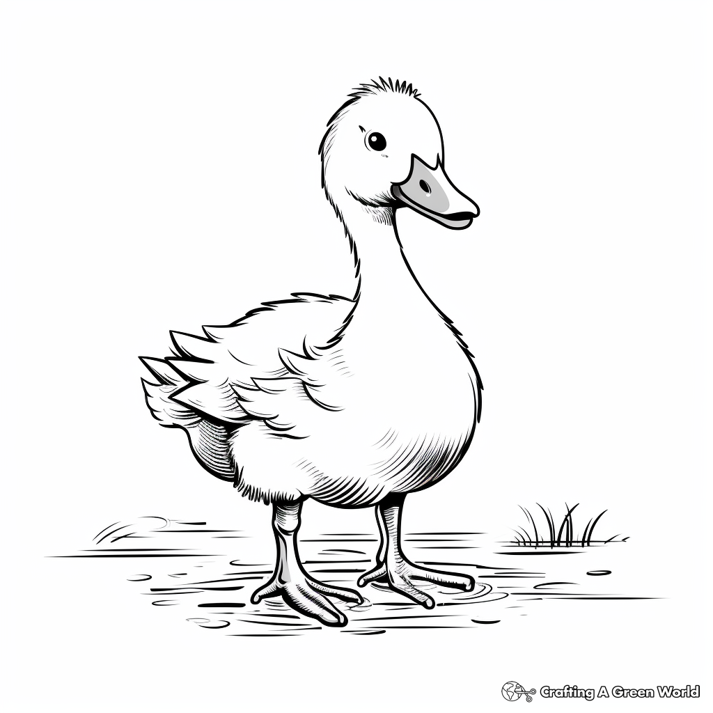 Baby Flamingo Coloring Pages for Children 3