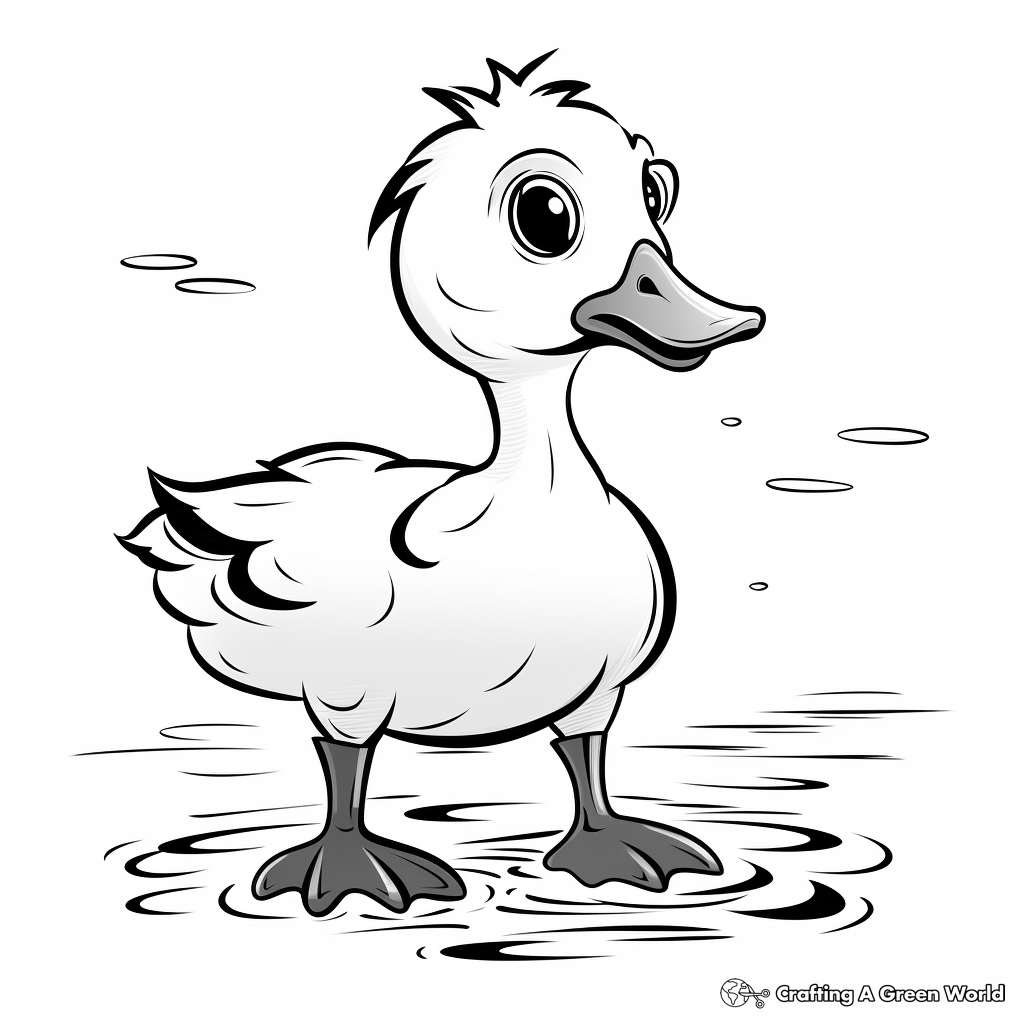 Baby Flamingo Coloring Pages for Children 4