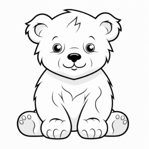 Baby Polar Bear Coloring Pages: Arctic Explorers 1