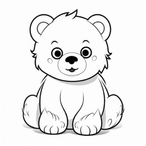 Baby Polar Bear Coloring Pages: Arctic Explorers 2
