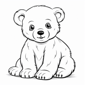 Baby Polar Bear Coloring Pages: Arctic Explorers 3