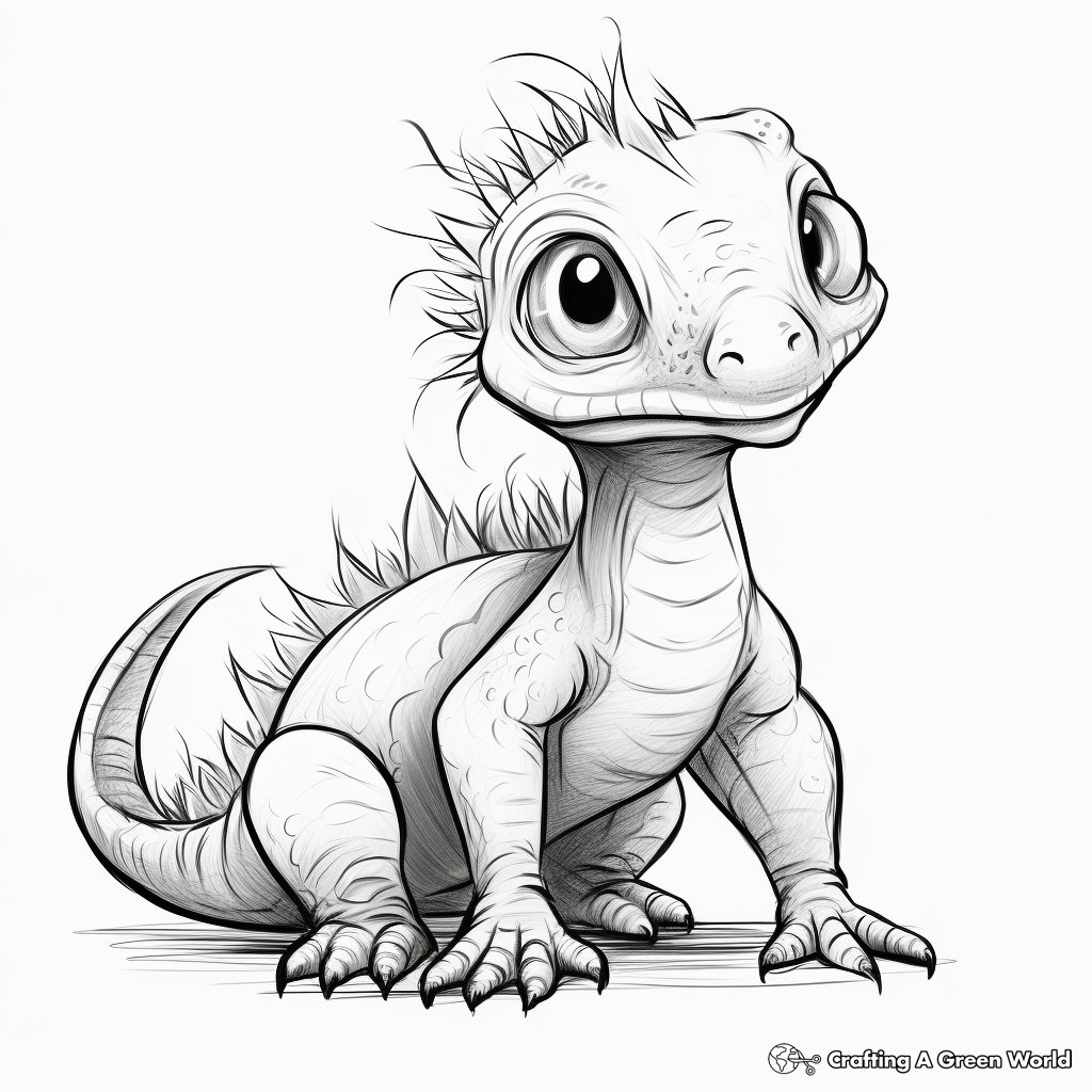 Baby Suchomimus Hatchling Coloring Pages 3