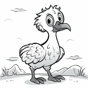 Baby Vulture Coloring Pages for Children 3