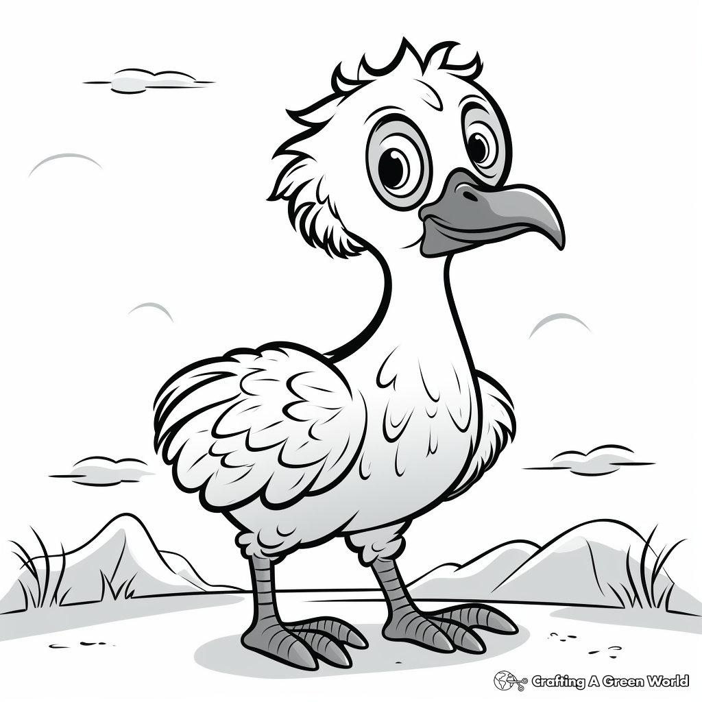 Baby Vulture Coloring Pages for Children 3