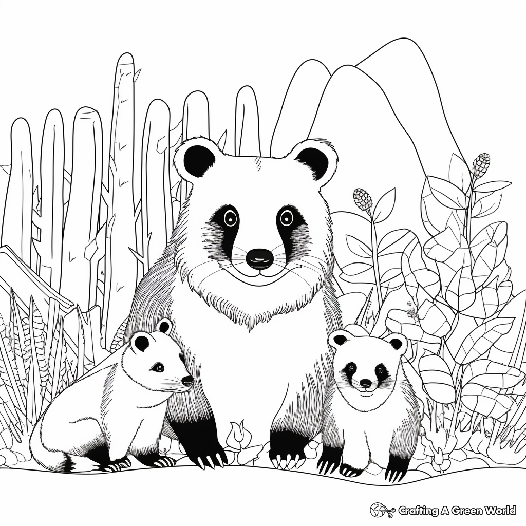 Badger and Fox: Friendship-Themed Coloring Pages 3