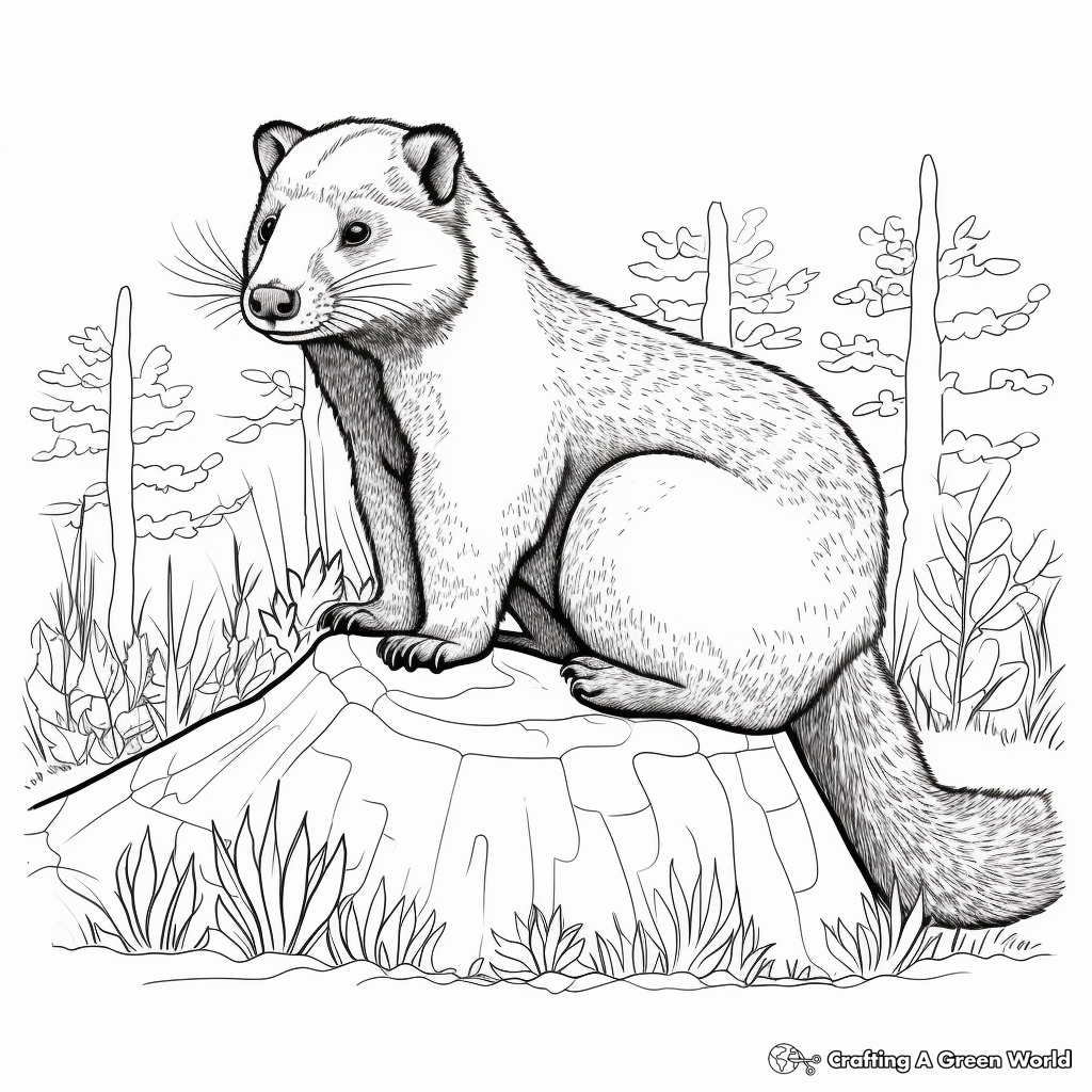 Badger and Friends: Woodland Creatures Coloring Pages 2