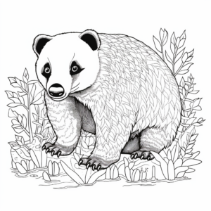Badger and Friends: Woodland Creatures Coloring Pages 3