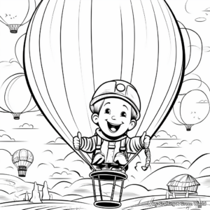 Balloon Festival Coloring Pages 1