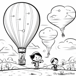 Balloon Festival Coloring Pages 3
