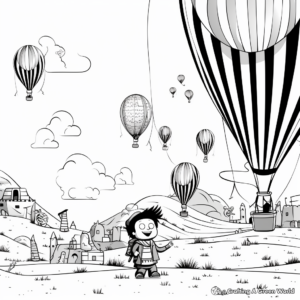 Balloon Festival Coloring Pages 4