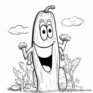 Banana Pepper Coloring Pages for Children 3
