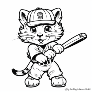 Baseball Mascots Coloring Pages 4
