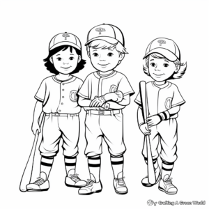 Baseball Teams Jersey Coloring Pages 1