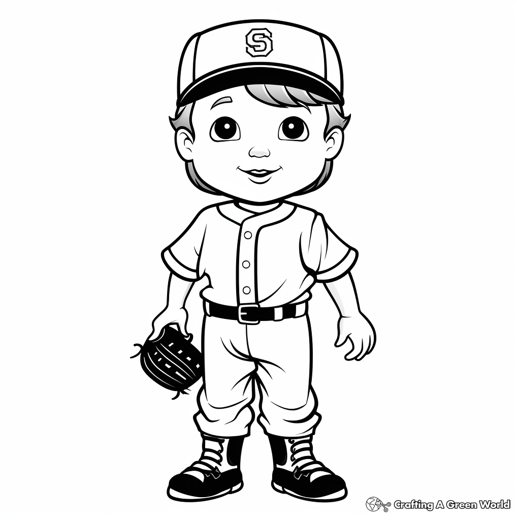 Baseball Umpire Coloring Pages 1