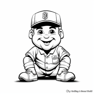 Baseball Umpire Coloring Pages 3