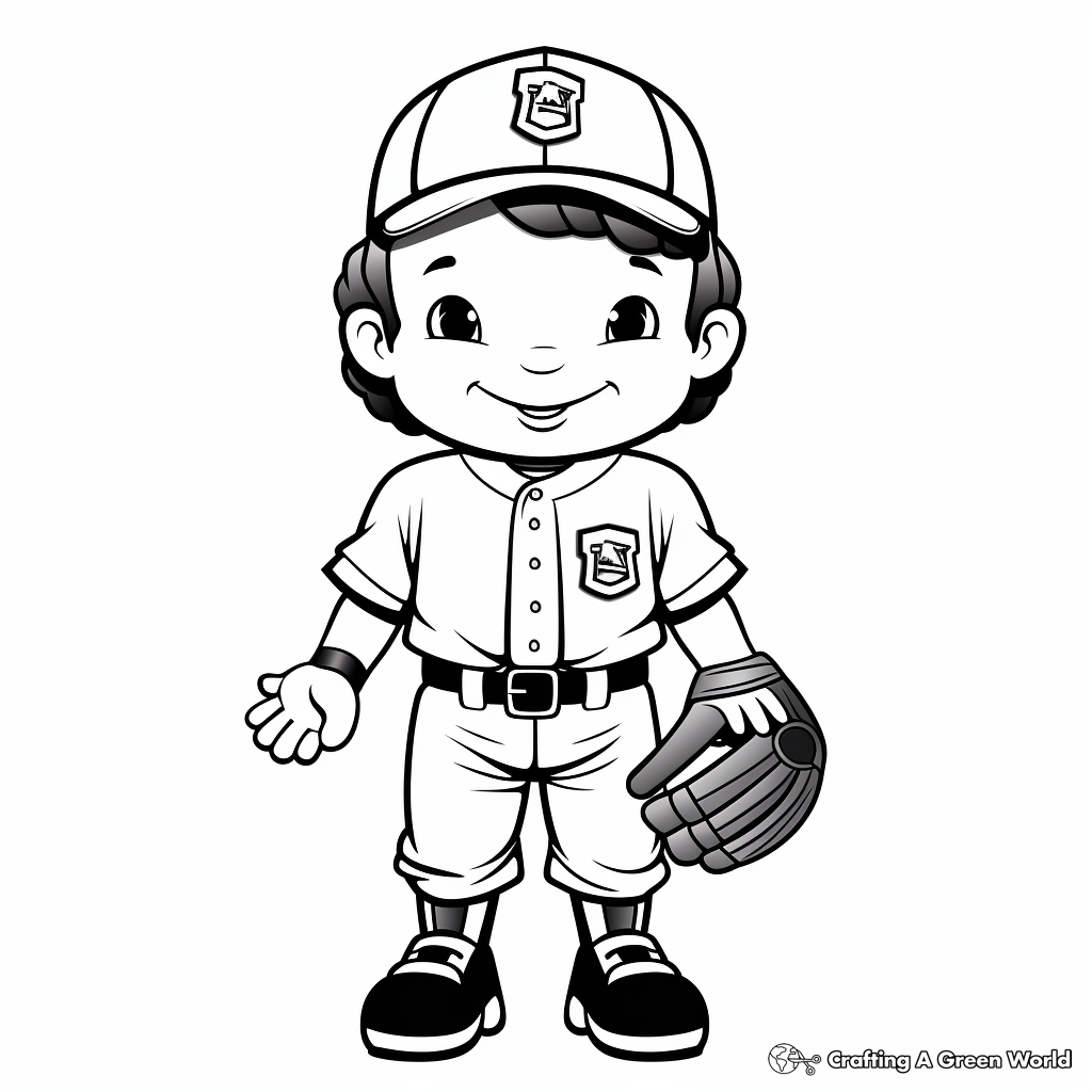 Baseball Umpire Coloring Pages 4
