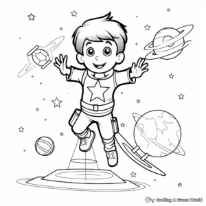 Basic Physics Gravity Coloring Pages for Kids 2