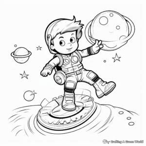 Basic Physics Gravity Coloring Pages for Kids 3