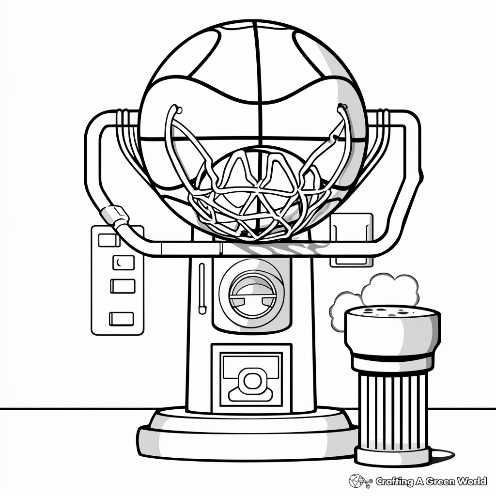 Basketball Equipment Coloring Pages 3