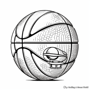 Basketball Equipment Coloring Pages 4