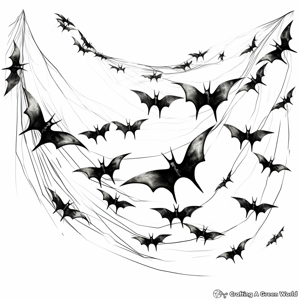 Bats Migration Coloring Pages 4