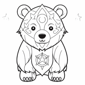 Bear Zodiac Signs Coloring Pages For Astrology Lovers 2