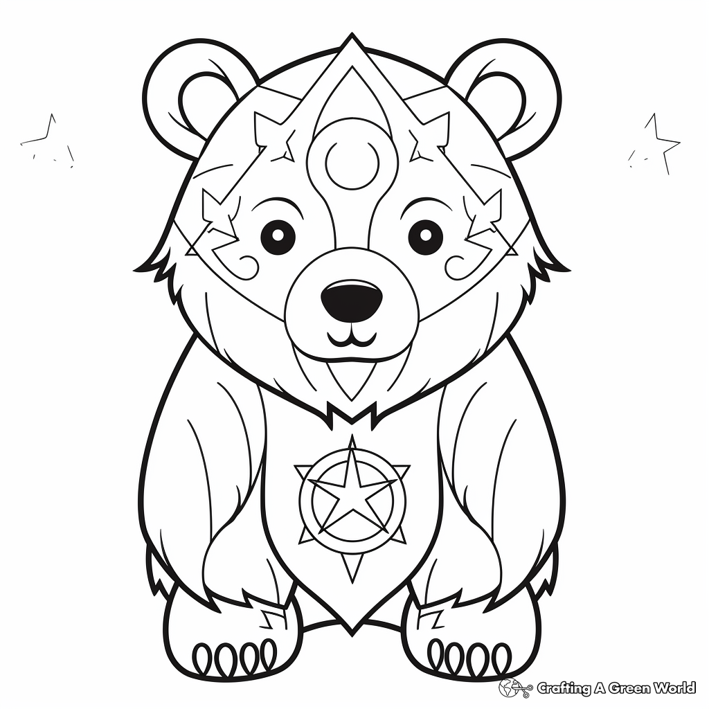 Bear Zodiac Signs Coloring Pages For Astrology Lovers 2