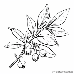 Bearberry Leaf Fall Coloring Pages 3