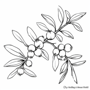 Bearberry Leaf Fall Coloring Pages 4