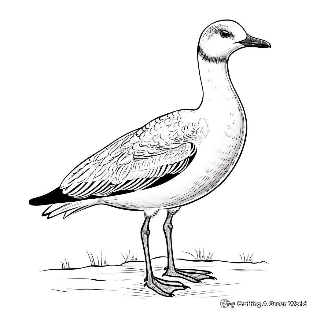 Beautiful Bar-headed Goose Coloring Pages 4