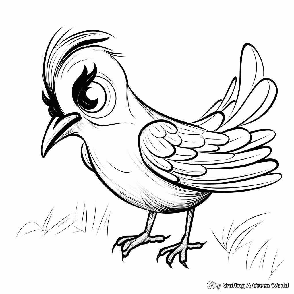 Beautiful Bird of Paradise Coloring Pages 2