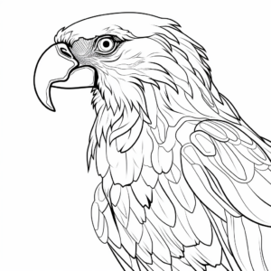Beautiful Blue and Gold Macaw Coloring Pages 1