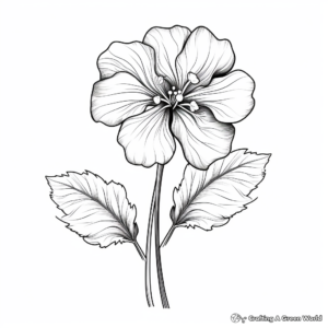 Beautiful Blue Hydrangea Coloring Pages 4