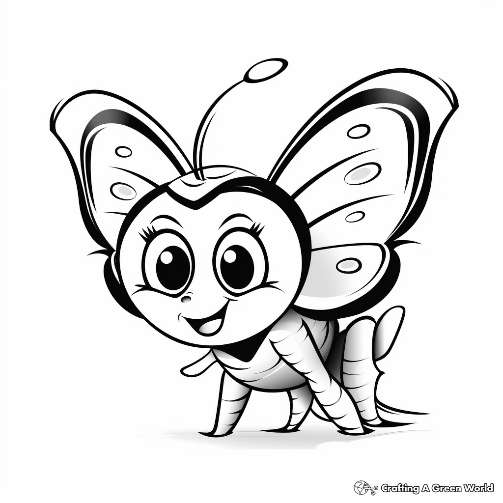 Beautiful Butterfly Small Printable Coloring Pages 2
