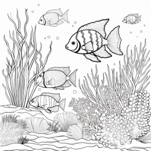 Beautiful Coral Reef Coloring Pages 4