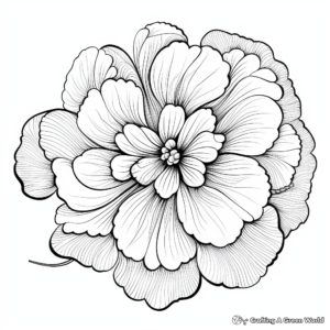 Beautiful Corolla of a Flower Coloring Pages 1