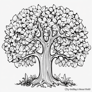 Beautiful Fig Tree Coloring Pages 2