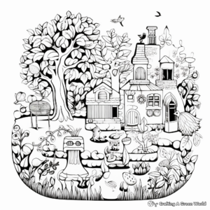 Beautiful Garden of Eden Coloring Pages 3