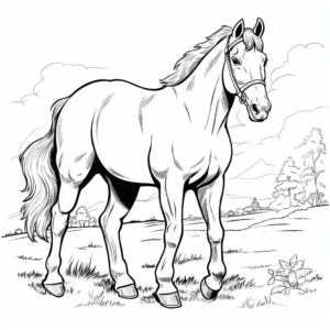 Beautiful Horse Rescue Coloring Pages 2