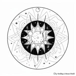 Beautiful Pleiades Cluster Coloring Sheets 2