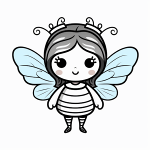Beautiful Queen Bee Coloring Pages 2