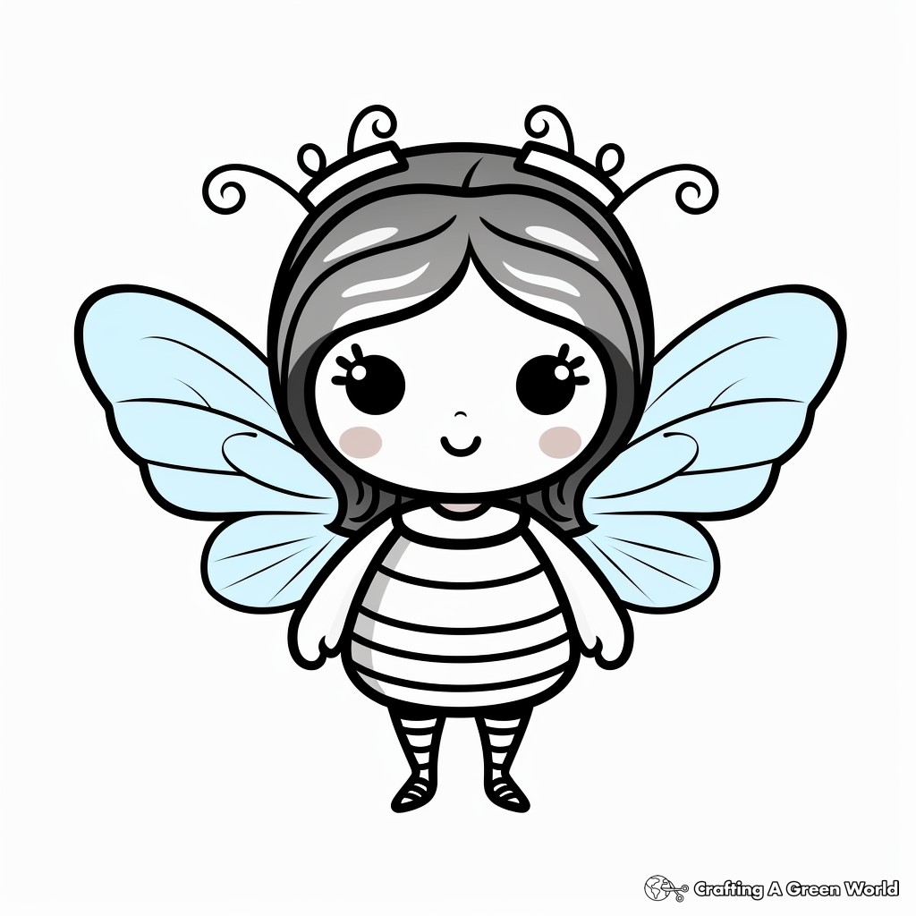 Beautiful Queen Bee Coloring Pages 2