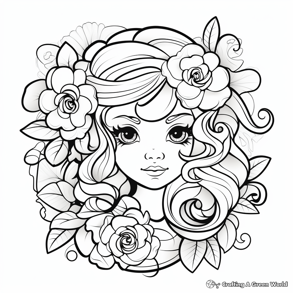 Beautiful Rose Coloring Pages 2