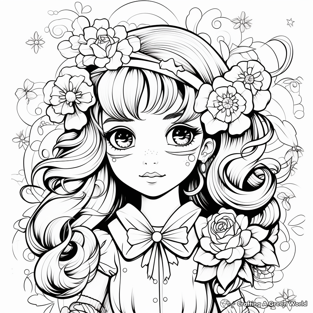 Beautiful Rose Coloring Pages 3