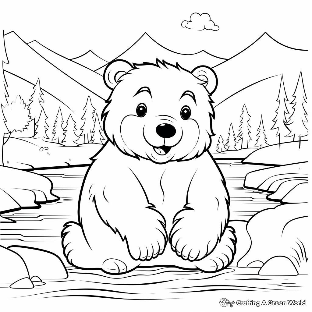 Beaver in the Forest Coloring Pages 3