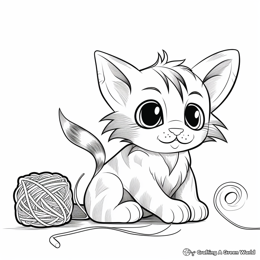 Bengal Kitten Coloring Pages 3