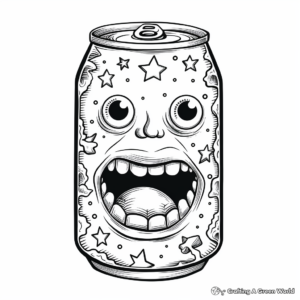 Beverage Can Coloring Pages 1